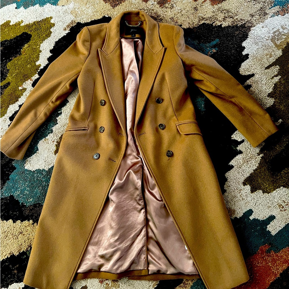Womens Jcrew Wool Trench